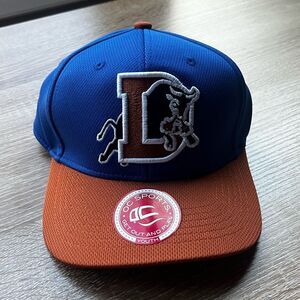 Durham Bulls Youth Baseball Hat Cap Snapback OC Sports Blue Brown‎ Embroidered